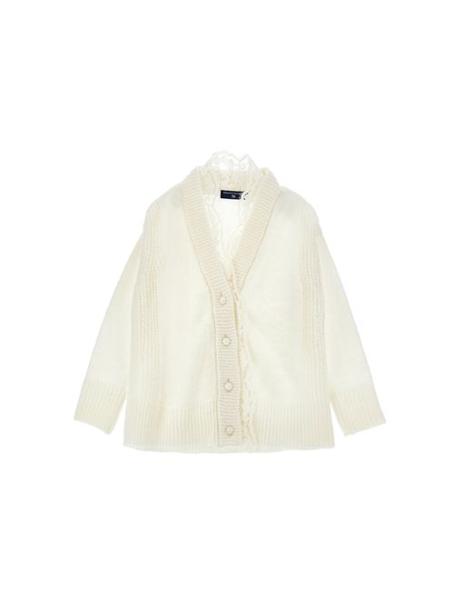 Cardigan, bambina, logato. ERMANNO SCERVINO | Z9H800 87100001